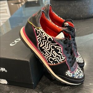 Coach Black and Pink Athletic Shoes